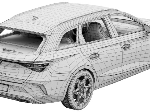 Cupra Leon Sportstourer 2025 Modèle 3D