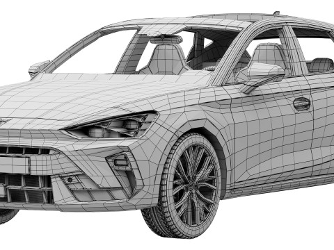 Cupra Leon 2025 3D मॉडल