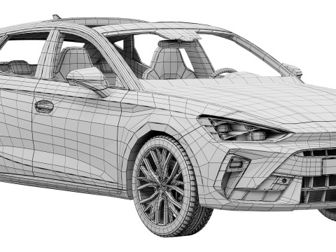 Cupra Leon 2025 3D मॉडल
