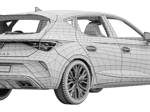 Cupra Leon 2025 3D मॉडल