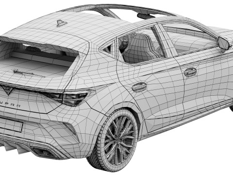 Cupra Leon 2025 3D मॉडल