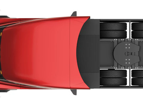 Tesla Semi 3D Модель