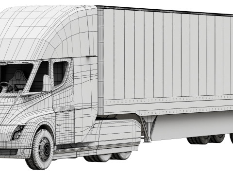 Tesla Semi 3D मॉडल