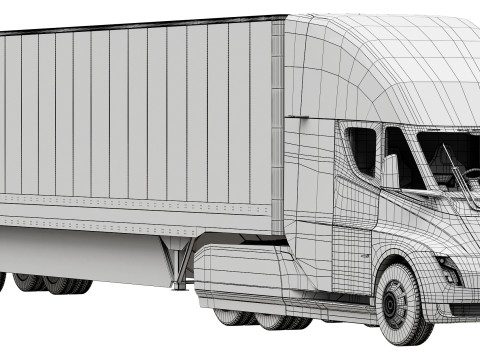 Tesla Semi 3D मॉडल
