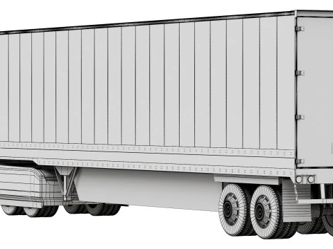 Tesla Semi 3D Модель