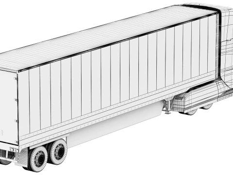 Tesla Semi 3D Модель