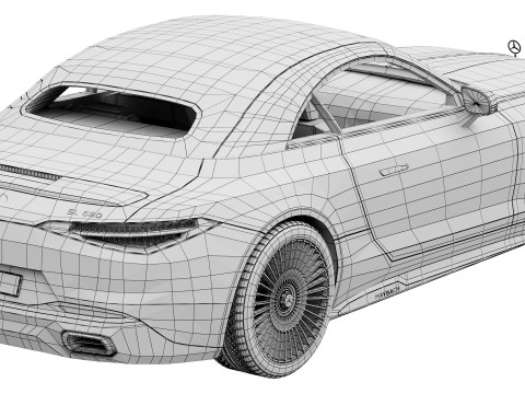 Mercedes-Benz SL Monogram Maybach Modelo 3D