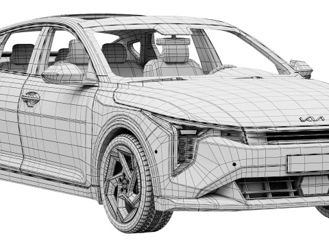 Kia K4 2025 3D Model