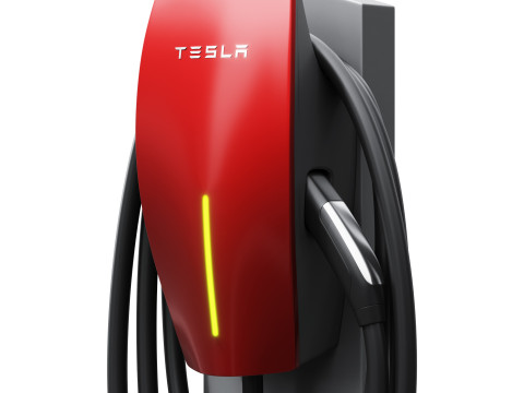 TESLA Wall Connector 3Dモデル