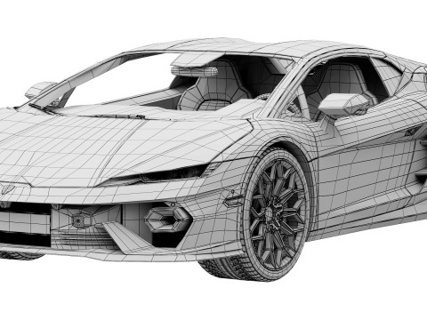 Lamborghini-Temerario Modelo 3D