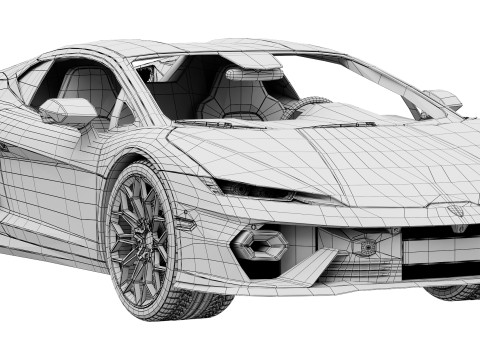 Lamborghini-Temerario Modelo 3D