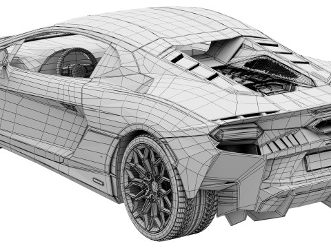 Lamborghini-Temerario Modelo 3D