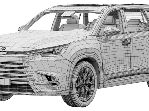Lexus TX 500h 2024 3D Model