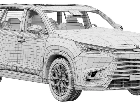 Lexus TX 500h 2024 3D Model