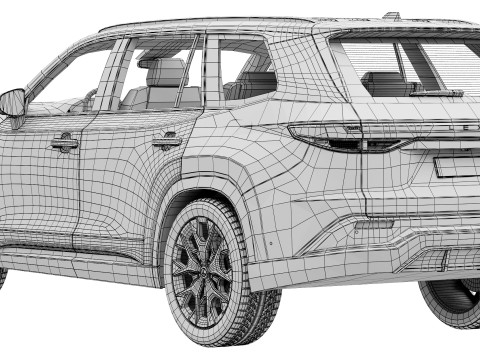 Lexus TX 500h 2024 3D 模型