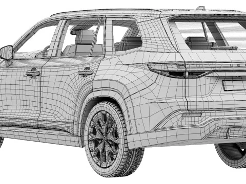 Lexus TX 500h 2024 3D Model