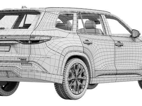 Lexus TX 500h 2024 3D Model