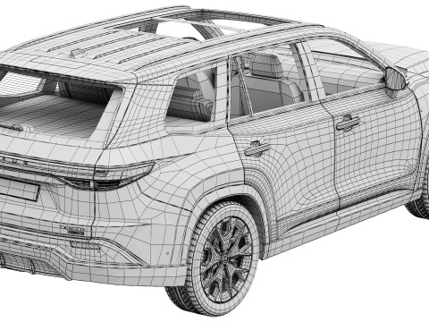 Lexus TX 500h 2024 3D 模型