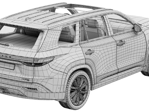 Lexus TX 350h 2024 3D 模型