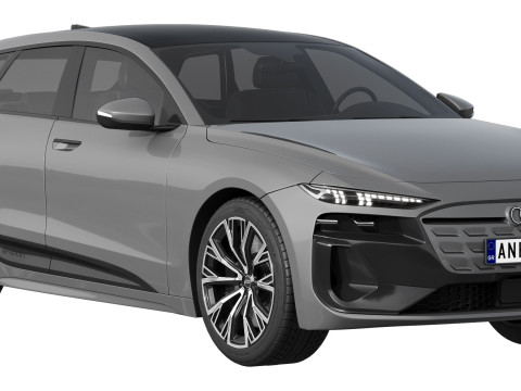 Audi A6 Avant e-tron 2025 3D Модель