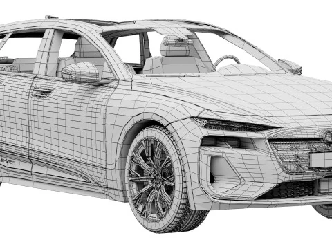Audi A6 Avant e-tron 2025 3D Model