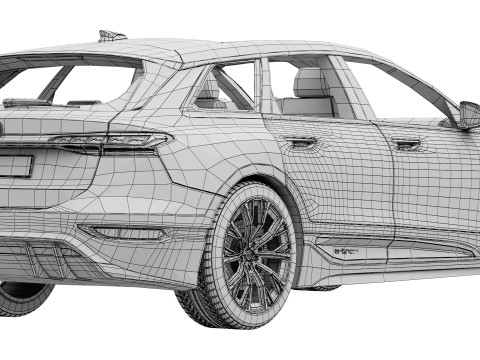 Audi A6 Avant e-tron 2025 3D Модель