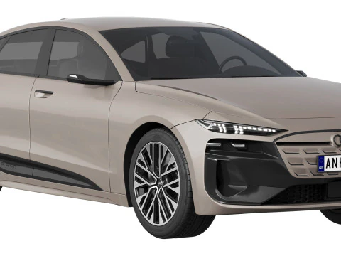 Audi A6 Sportback e-tron 2025 3D Model