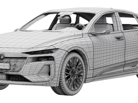 Audi A6 Sportback e-tron 2025 Model 3D