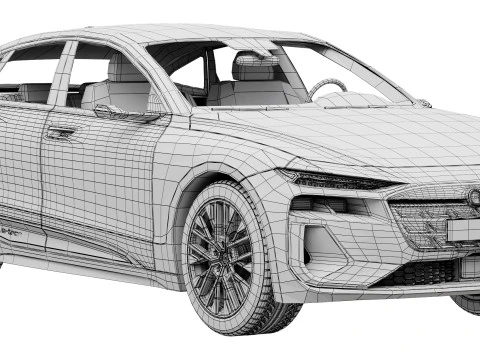 Audi A6 Sportback e-tron 2025 3D Model
