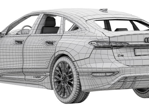 Audi A6 Sportback e-tron 2025 Model 3D
