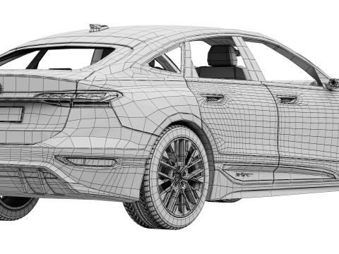Audi A6 Sportback e-tron 2025 Model 3D