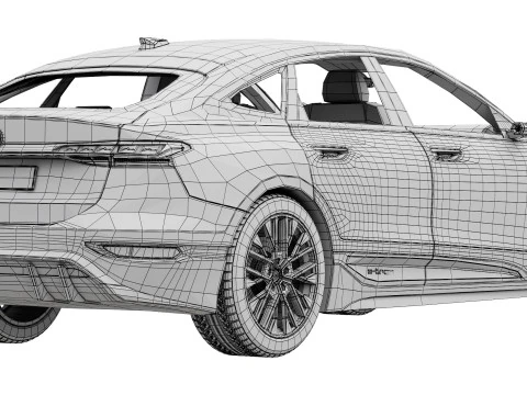 Audi A6 Sportback e-tron 2025 3D Model