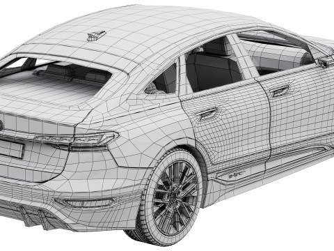 Audi A6 Sportback e-tron 2025 Model 3D