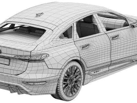 Audi A6 Sportback e-tron 2025 3D Model