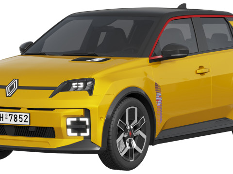 Renault 5 E-Tech 3D Model