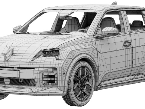 Renault 5 E-Tech Modelo 3D