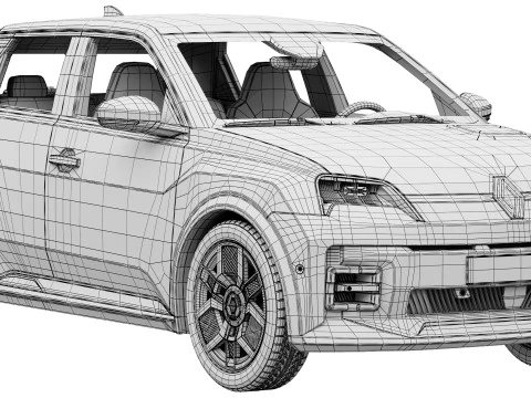 Renault 5 E-Teknoloji 3D Model