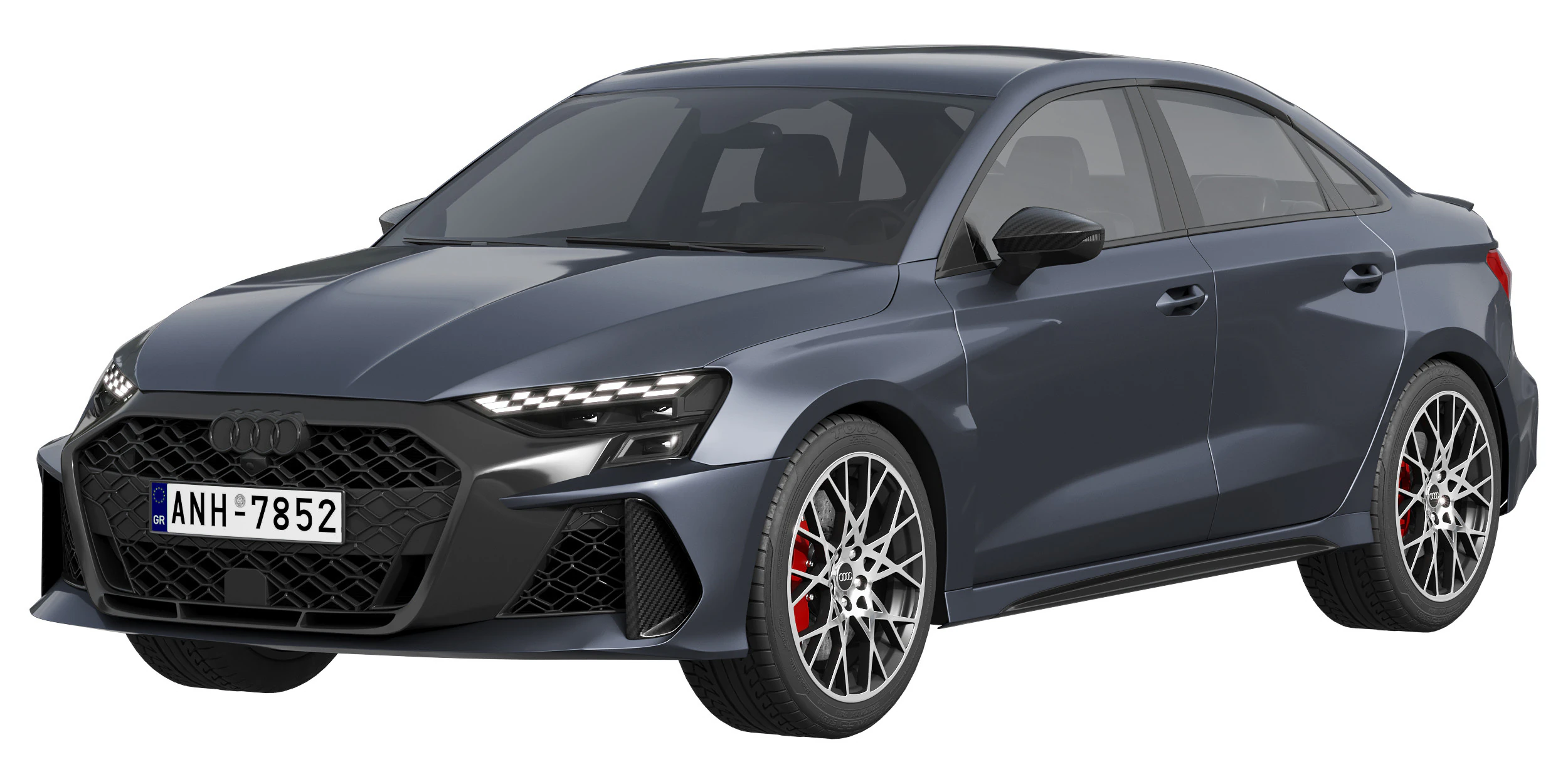 Audi RS3 Sedan 2025 3D Model .c4d .max .obj .3ds .fbx .stl .blend