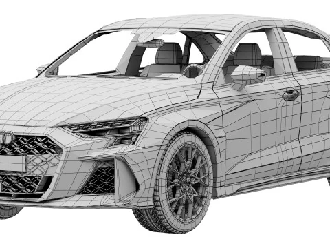 Audi RS3 Sedan 2025 3D Model