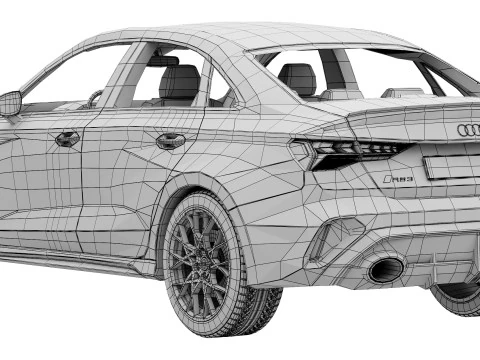 Audi RS3 Sedan 2025 3D Model