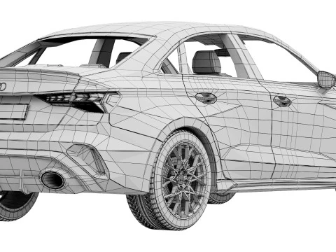 Audi RS3 Sedan 2025 3D Model