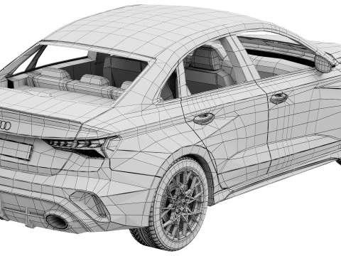 Audi RS3 Sedan 2025 3D Model