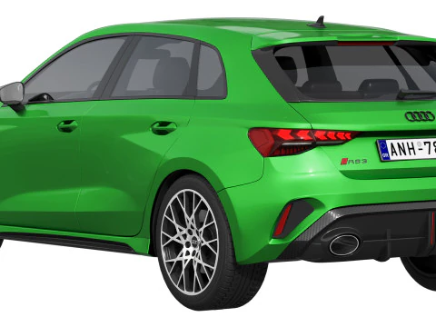 Audi RS3 Sportback 2025 Modelo 3D