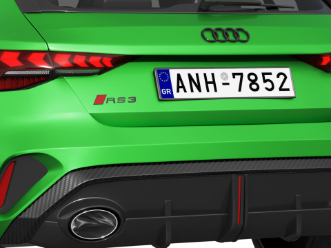 Audi RS3 Sportback 2025 3D Model