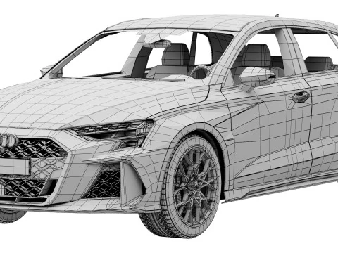 Audi RS3 Sportback 2025 Modelo 3D