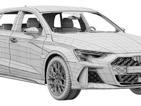 Audi RS3 Sportback 2025 3D Model