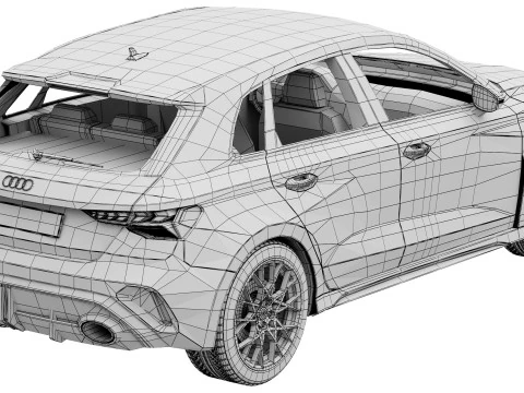 Audi RS3 Sportback 2025 Modelo 3D