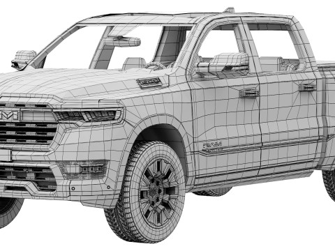 Ram 1500 Ramcharger Modello 3D