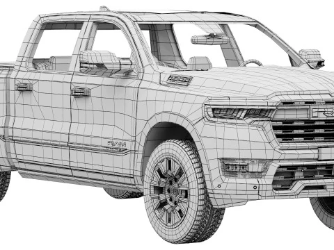 Ram 1500 Ramcharger 3D Model