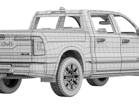 Ram 1500 Ramcharger 3D Model